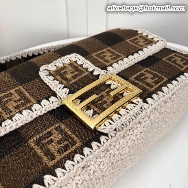 Spot Bulk FENDI fabric bag 8BR033 Coffee