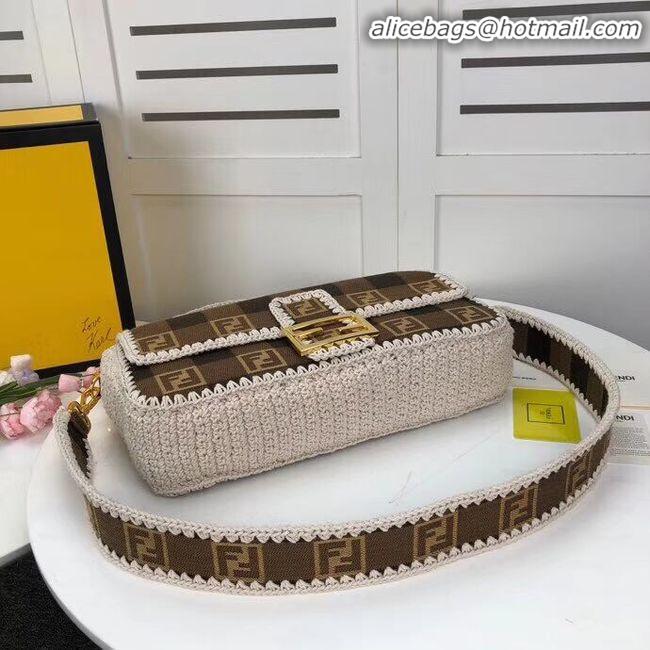 Spot Bulk FENDI fabric bag 8BR033 Coffee