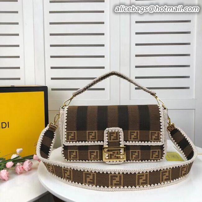 Spot Bulk FENDI fabric bag 8BR033 Coffee