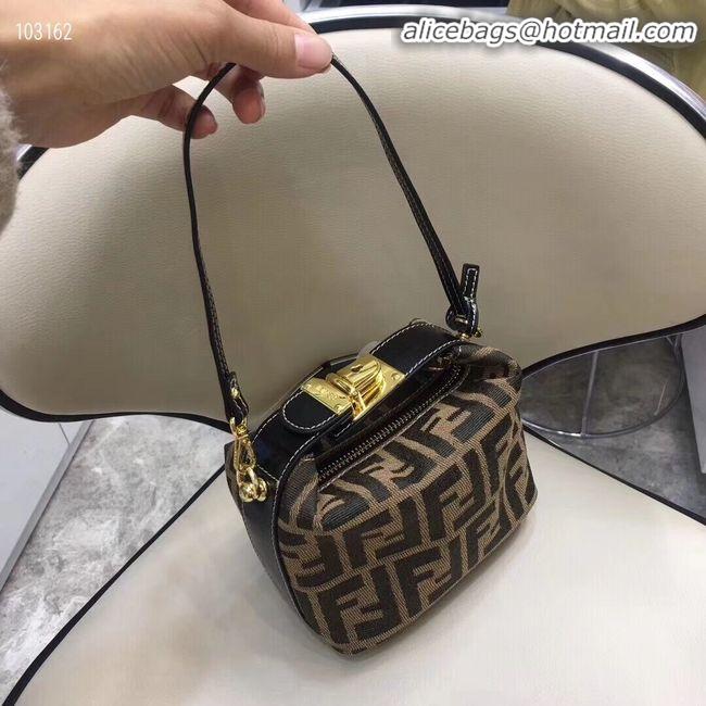 Imitation Wholesale FENDI fabric bag 8BR051 black