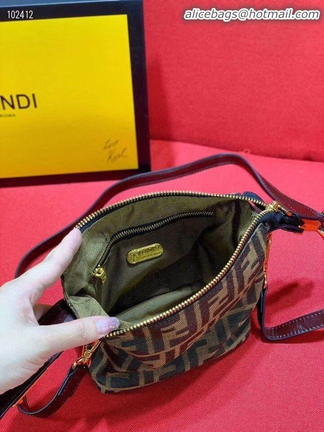 Buy Inexpensive FENDI mini fabric bag 8BR051 brown