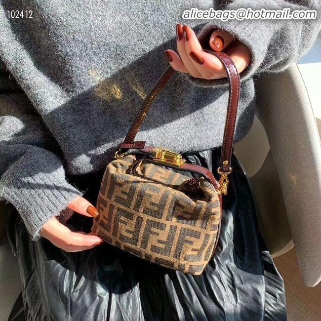 Buy Inexpensive FENDI mini fabric bag 8BR051 brown