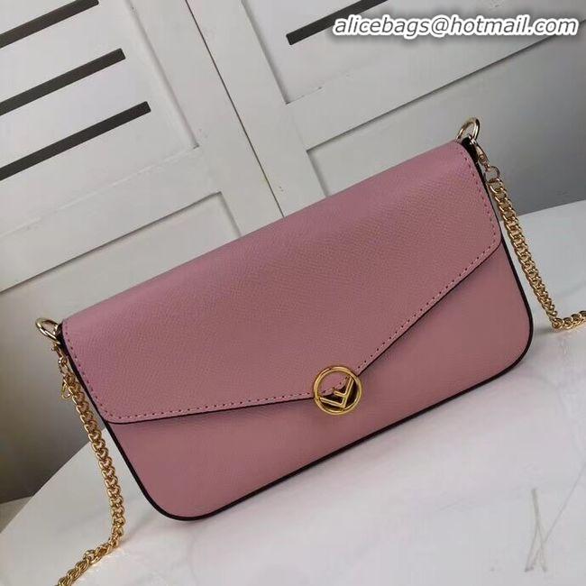 Spot Bulk Fendi WALLET ON CHAIN WITH POUCHES leather mini-bag F0005 pink