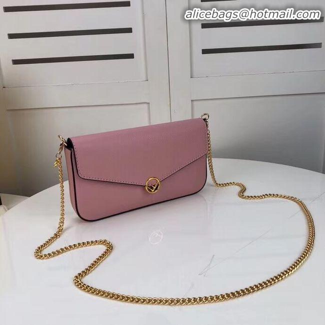 Spot Bulk Fendi WALLET ON CHAIN WITH POUCHES leather mini-bag F0005 pink