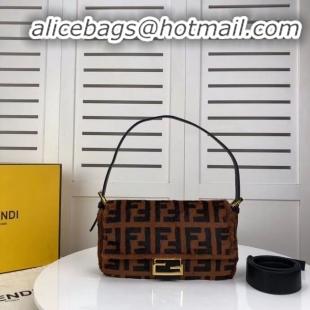 Low Price Fendi BAGUETTE Brown mink bag BR771A9 Brown