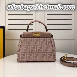 Free Shipping Discount FENDI PEEKABOO ICONIC leather bag F0335 pink