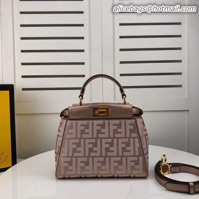 Free Shipping Discount FENDI PEEKABOO ICONIC leather bag F0335 pink