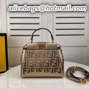 Hot Sell FENDI PEEKABOO ICONIC leather bag F0335 gold