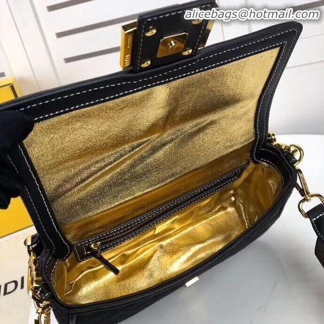 Top Quality Classic FENDI fabric bag F0386 black