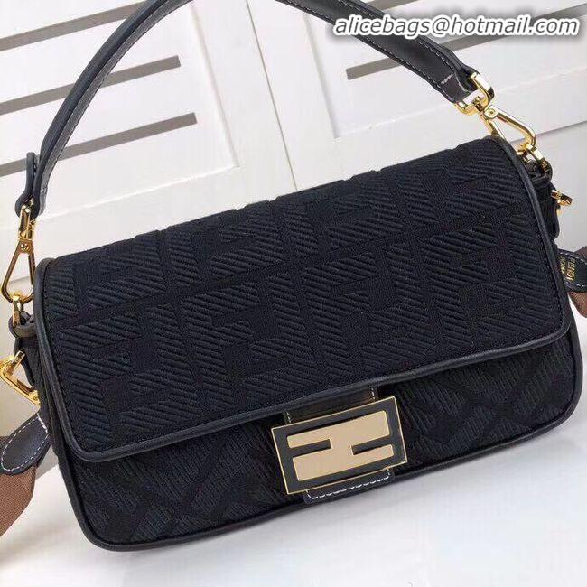 Top Quality Classic FENDI fabric bag F0386 black