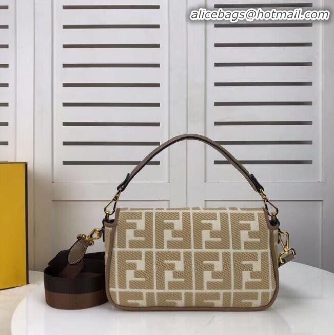 Good Quality FENDI fabric bag F0386 Beige