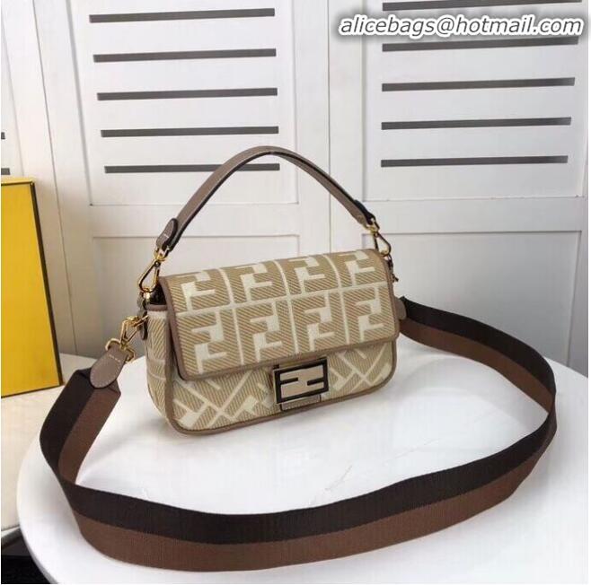 Good Quality FENDI fabric bag F0386 Beige