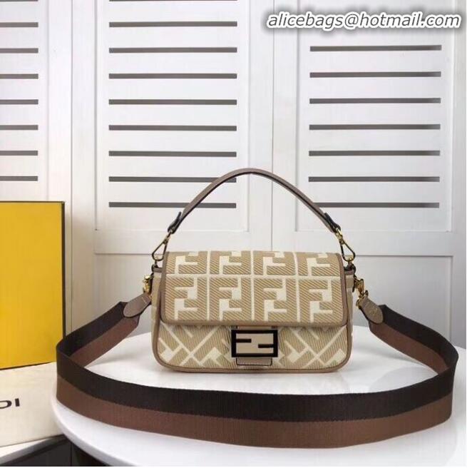 Good Quality FENDI fabric bag F0386 Beige