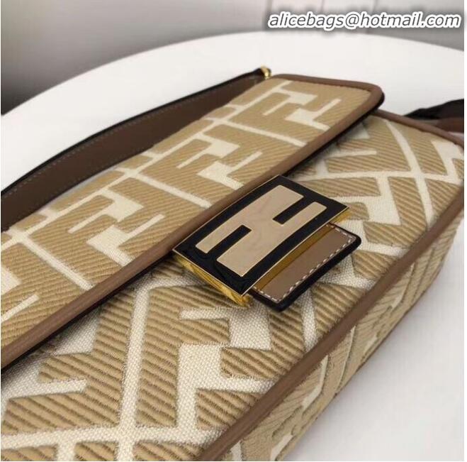 Good Quality FENDI fabric bag F0386 Beige