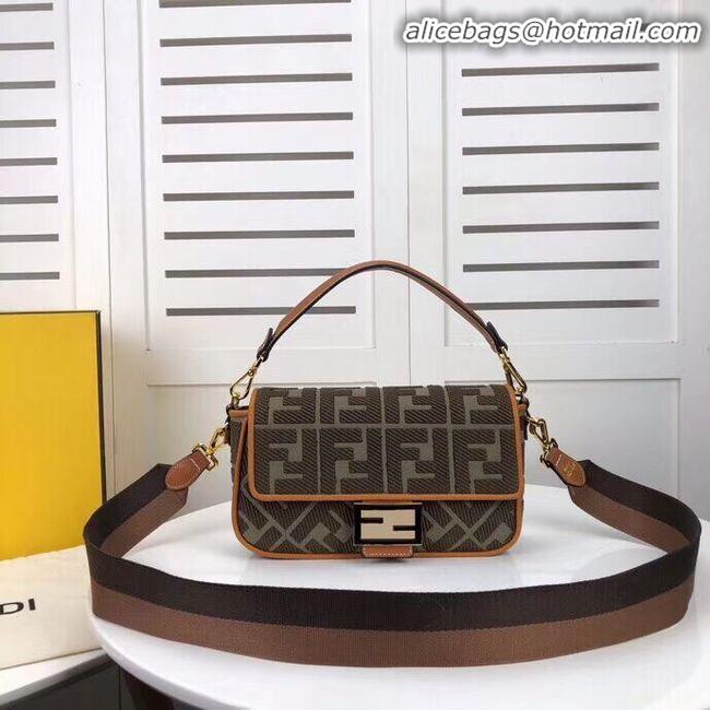 Ladies Imitation FENDI fabric bag F0386 Blackish green