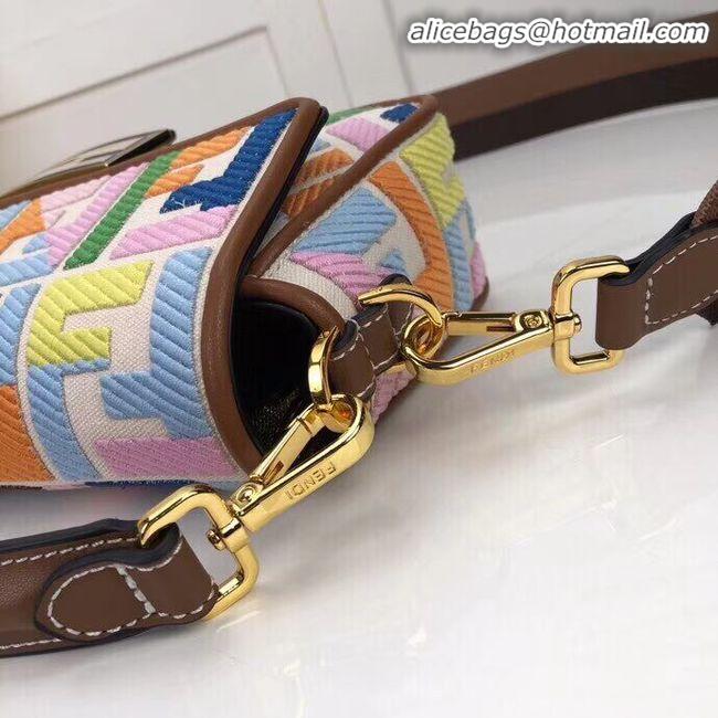 Free Shipping Discount FENDI fabric bag F0386 Rainbow