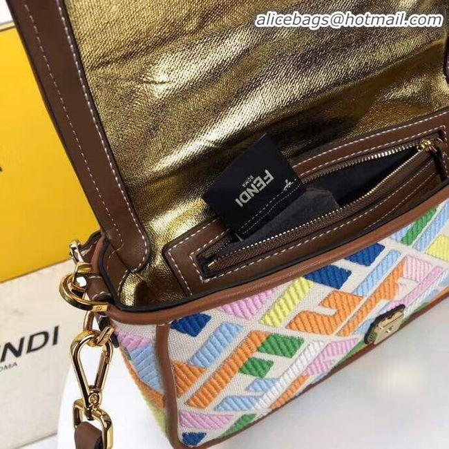 Free Shipping Discount FENDI fabric bag F0386 Rainbow