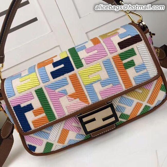 Free Shipping Discount FENDI fabric bag F0386 Rainbow