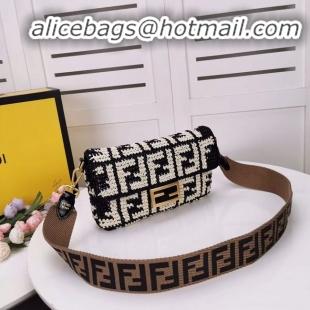 Ladies Cheapest FENDI fabric bag F0904 black