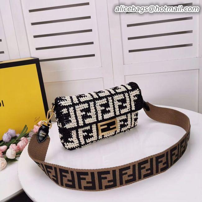 Ladies Cheapest FENDI fabric bag F0904 black