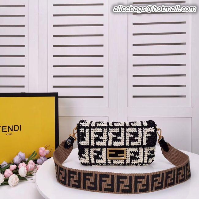 Ladies Cheapest FENDI fabric bag F0904 black