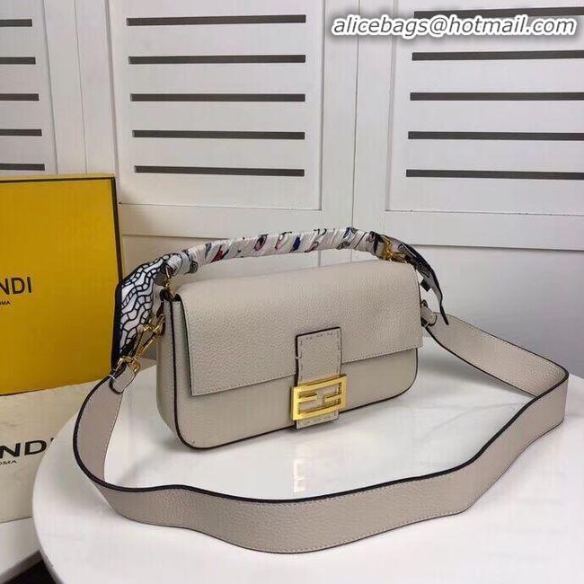 Low Cost Fendi BAGUETTE leather bag F2466 beige