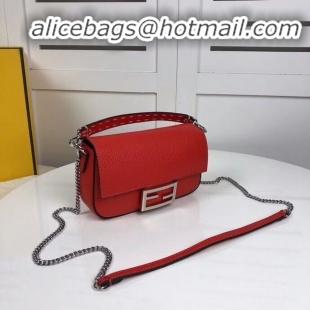 Classic Faux Fendi BAGUETTE leather bag F2467 red