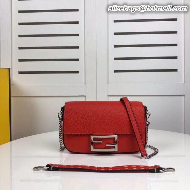 Classic Faux Fendi BAGUETTE leather bag F2467 red