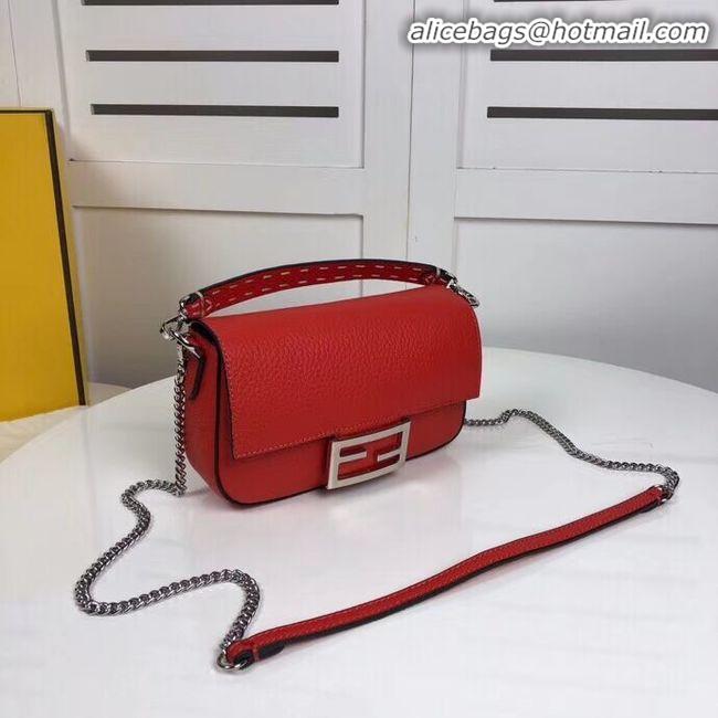 Classic Faux Fendi BAGUETTE leather bag F2467 red