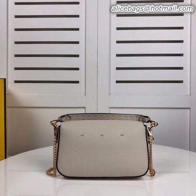 Inexpensive Imitation Fendi BAGUETTE leather bag F2467 beige