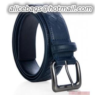 Pretty Style Bottega Veneta Intrecciato Nappa Belt BV27480 RoyalBlue