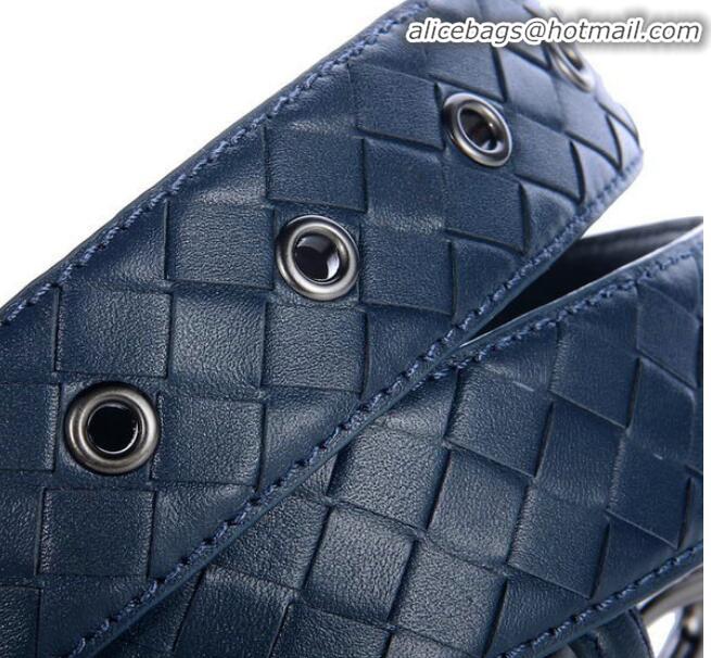 Pretty Style Bottega Veneta Intrecciato Nappa Belt BV27480 RoyalBlue