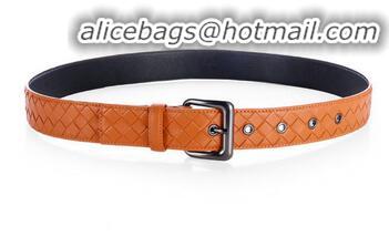 Top Quality Bottega Veneta Intrecciato Nappa Belt BV27480 Orange