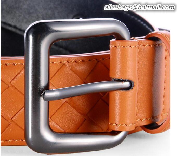 Top Quality Bottega Veneta Intrecciato Nappa Belt BV27480 Orange