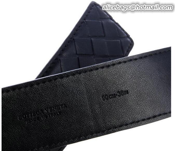 Shop Inexpensive Bottega Veneta Intrecciato Nappa Belt BV27480 Black