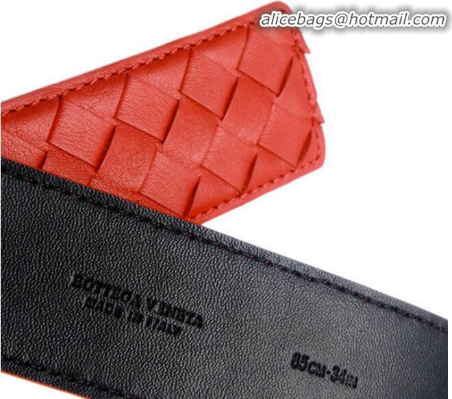 Traditional Specials Bottega Veneta Intrecciato Nappa Belt BV27480 Red