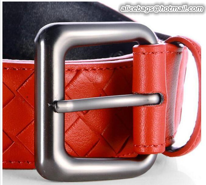 Traditional Specials Bottega Veneta Intrecciato Nappa Belt BV27480 Red