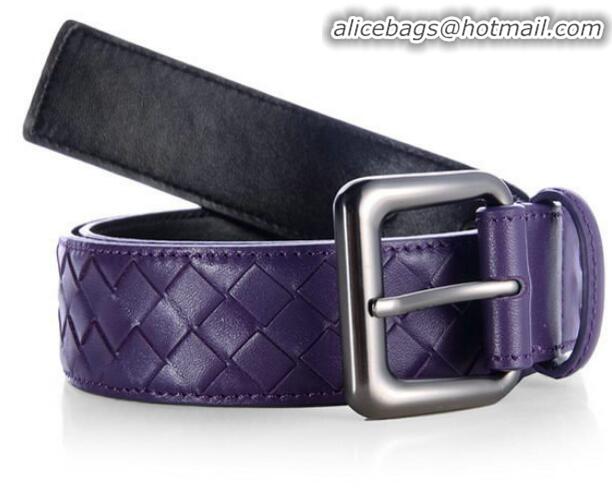 Buy Cheap Bottega Veneta Intrecciato Nappa Belt BV27480 Purple