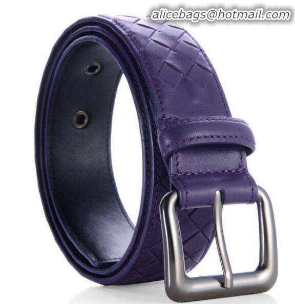 Buy Cheap Bottega Veneta Intrecciato Nappa Belt BV27480 Purple