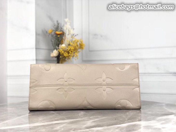 Popular Style Louis Vuitton ONTHEGO Original Leather Bag M44576 Beige