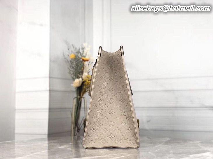 Popular Style Louis Vuitton ONTHEGO Original Leather Bag M44576 Beige