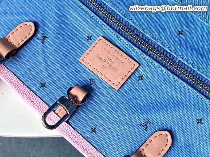 Grade Quality Louis Vuitton ONTHEGO Original Leather Escale Bag M45119 Pink&Blue