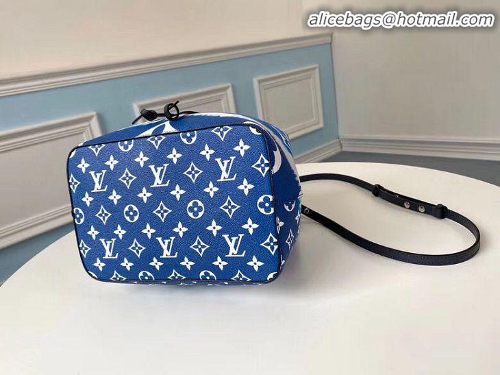 Popular Style Louis Vuitton Monogram Canvas Neonoe Original Leather M45126 Blue