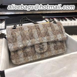 Best Price Chanel 2.55 Series Flap Bag Original Fabric A1112 Gray