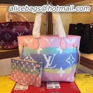 Unique Imitation Louis Vuitton Monogram Canvas Original NEVERFULL M45128 pink