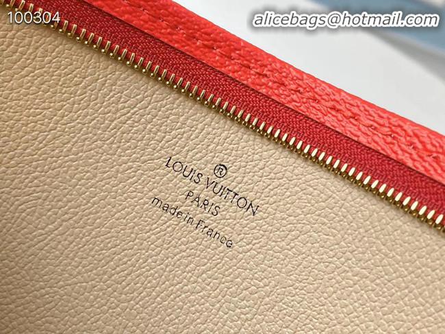 Top Quality Louis Vuitton Monogram Canvas Original Leather M68137 Red