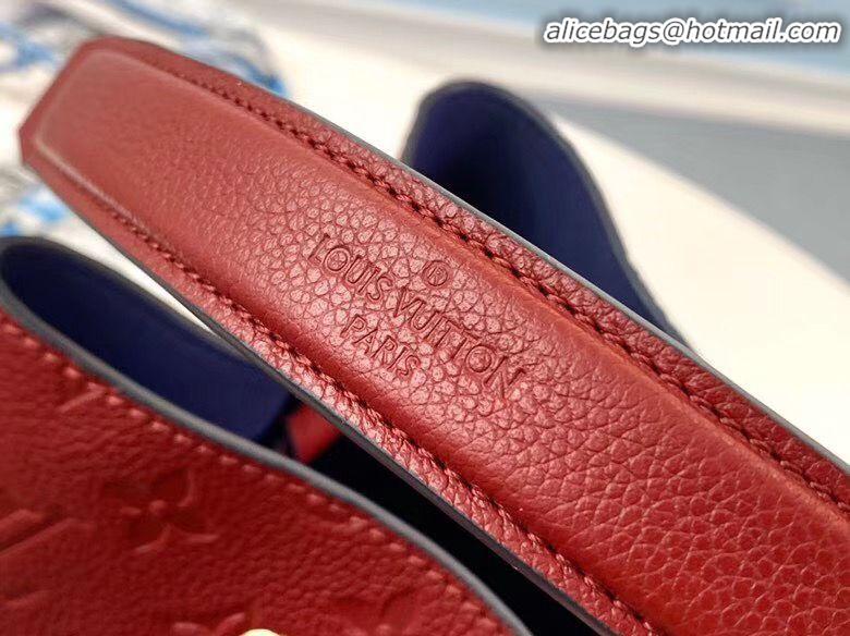 AAAAA Discount Louis Vuitton Monogram Empreinte Neonoe Original Leather M45256 Red