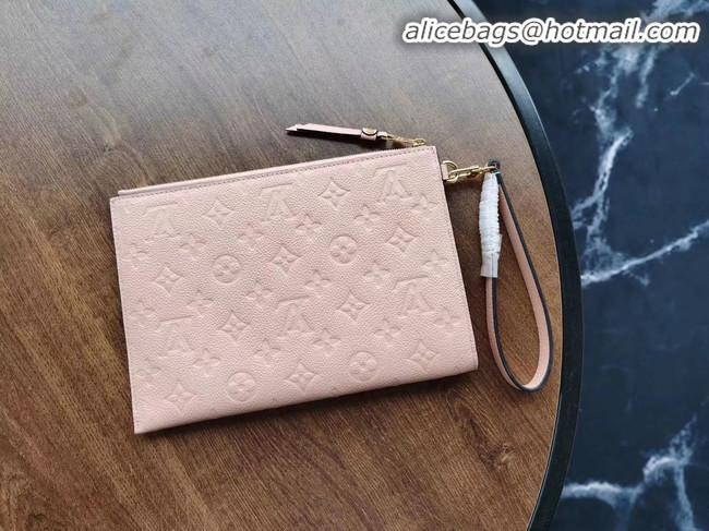 Top Quality Louis Vuitton Original Monogram Empreinte Clutch bag MELANIE M68705 pink