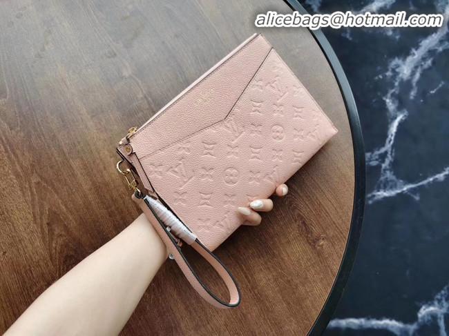 Top Quality Louis Vuitton Original Monogram Empreinte Clutch bag MELANIE M68705 pink