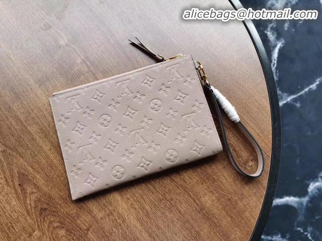 Cheapest Louis Vuitton Original Monogram Empreinte Clutch bag MELANIE M68705 grey